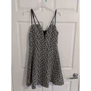 Rose Print Cocktail Dress